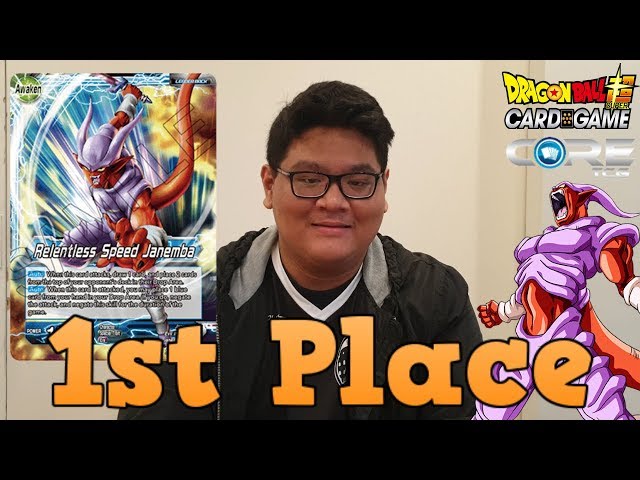dragon ball super card game janemba Sealed Reality Bender Promo Card P-076 027  1st Place CHAMPION'S Janemba Deck