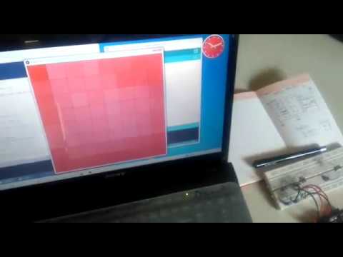 Panasonic GridEye AMG8853 Thermal Camera Interface