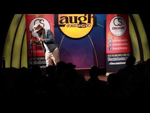 Comic PIERRE smashing Chocolate Sundays and a Heckler in Hollywood Ca