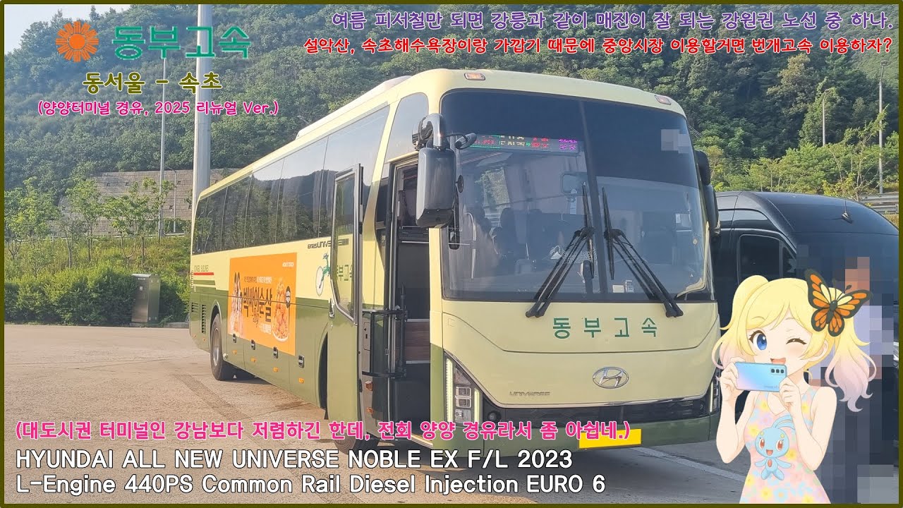 [고속버스 주행영상] 동부고속 동서울 - 속초 간 주행영상 (2025 리뉴얼 Ver.)