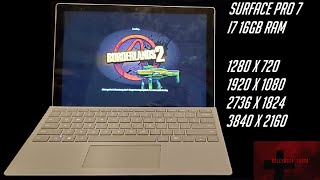 Borderlands 2 on the Surface Pro 7 i7 - 16GB Model - 4 Resolutions Tested