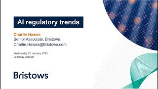 Regulatory trends in AI
