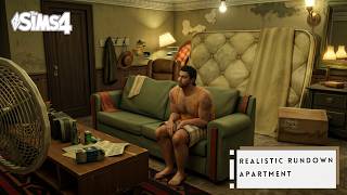The Sims 4 | Realistic Rundown Apt. | 1310 21 Chic Street | Stop Motion Build | No CC