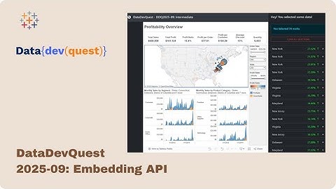 DataDevQuest 2025-09: Tableau Embedding API