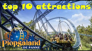 Top 10 Attractions Plopsaland De Panne 2021 [4K]