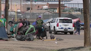 Denver police enforce camping ban on unhoused population