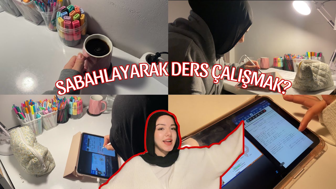 SABAHLAYARAK SINAVLARA ÇALIŞIYORUZ 😩 | FAİL? , SINAV HAFTASI GELDİ 🙈 | Özlem Duru 