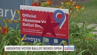 Absentee voter ballot boxes available for August election