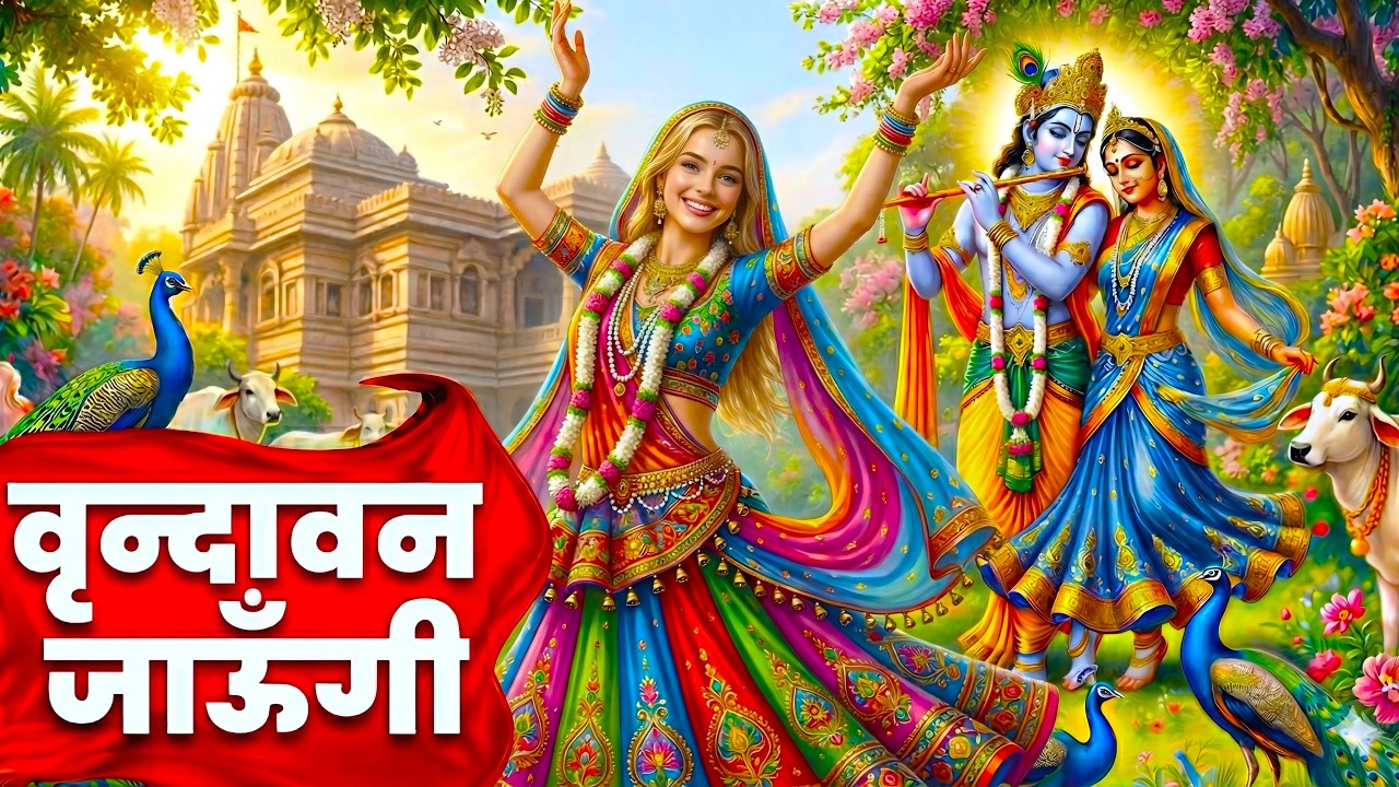 Vrindavan Jaungi | वृन्दावन जाउंगी | मेरे उठे विरह में पीर | Krishna Bhajan 2026 | #krishna #radhe
