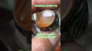 Cincin akik sulaiman junder hq #batuakik #gemstone #akikunik #sulaiman #junder
