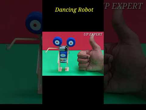 How to make Self moving robot at home - mini dancing robot toy diy - best science project #shorts