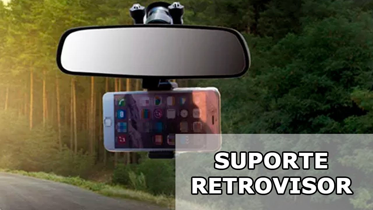 Suporte de Celular Para Retrovisor Veicular Universal Carro Caminhonete  Caminhão Smartphone iPhone Samsung Todos