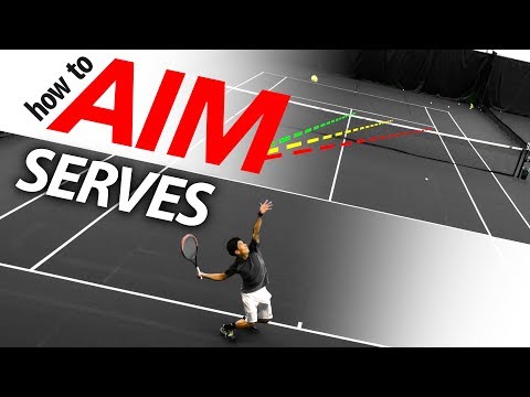 How to AIM Your Serve (spin serve placement lesson)