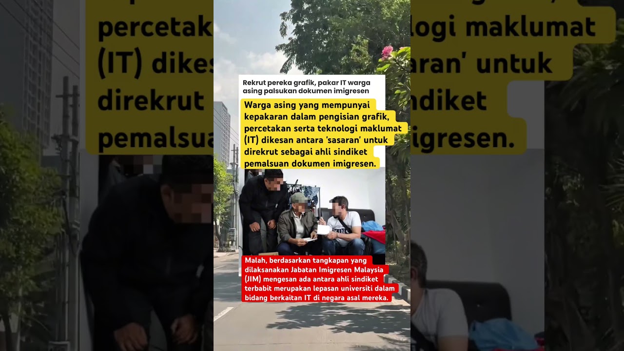 Obejrzyj Warga Asing Modus operandi dilakukan sindiket pemalsuan dokumen imigresen 🇲🇾‼️ #visitmalaysia w YouTube Obejrzyj Warga Asing Modus operandi dilakukan sindiket pemalsuan dokumen imigresen 🇲🇾‼️ #visitmalaysia w YouTube