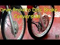 Front Drum Brake to Disc Brake Conversion