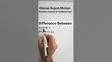 Difference Between Trigonometric Formulas , Trigonometric Formulas #Shorts
