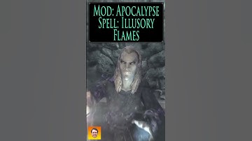 Checkout the spell, ILLUSORY FLAMES, from the Skyrim Spell Mod APOCALYPSE! #shorts