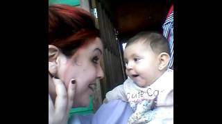 Cutest Baby/ Bebe fofo! Kidding with my baby sister! (Cute video)