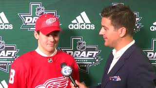 Red Wings top 2018 pick Filip Zadina talks with Brad Galli at the NHL Draft: 'I can bring the goals'