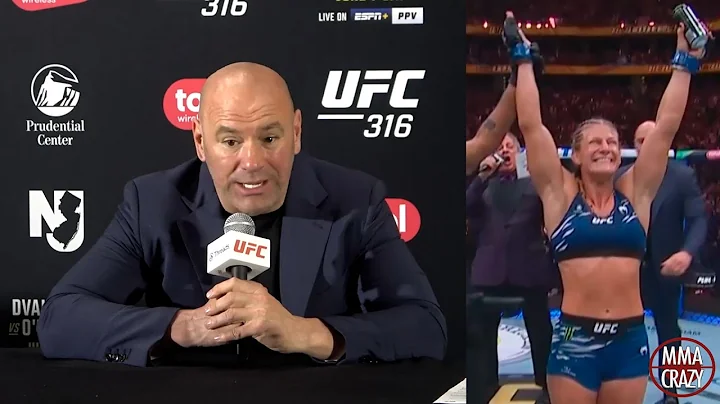 Dana White reacts to Kayla Harrison FINISHING Julianna Pena at UFC 316