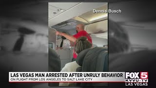 Las Vegas man arrested after unruly behavior on flight