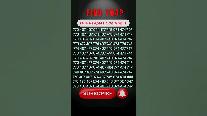 Can you find 704? | #viral  #shorts #short #brainteaser #challenge #mindgames