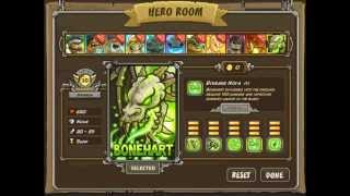 New Awesome Hero - Bonehart Dragon - Kingdom Rush Frontiers(Enjoy :D. New Update of kingdom Rush frontiers has Boneheart, in the video, I go over his upgrades, how good he is, and if you should buy him :)., 2013-11-04T21:00:01.000Z)