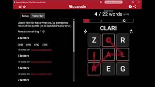 AI Solves Today's Squaredle Express: 6/20/2026 (ASMR)