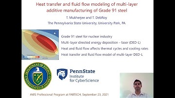 Heat transfer and fluid flow modeling of multi-layer additive manufacturing of grade 91 steel
