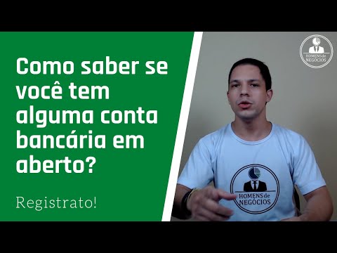 Vídeo: Como Descobrir O Saldo De Uma Conta Pessoal