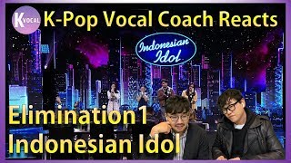 K-pop Vocal Coaches reacts to Indonesian Idol, Elimination 1