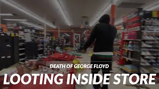 Footage taken on may 27 showed an autozone store in minneapolis being
ransacked, shortly before a fire broke out, destroying the by
following morni...