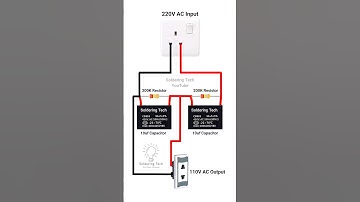 220V AC to 110V converter circuit #diy #shorts #viral