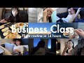 【Flight Routine】(4K) 彼に会いに14時間ビジネスクラス満喫✈️✨（ロンドン旅行/ANA/飛行機/eSIM/トリファtrifa)