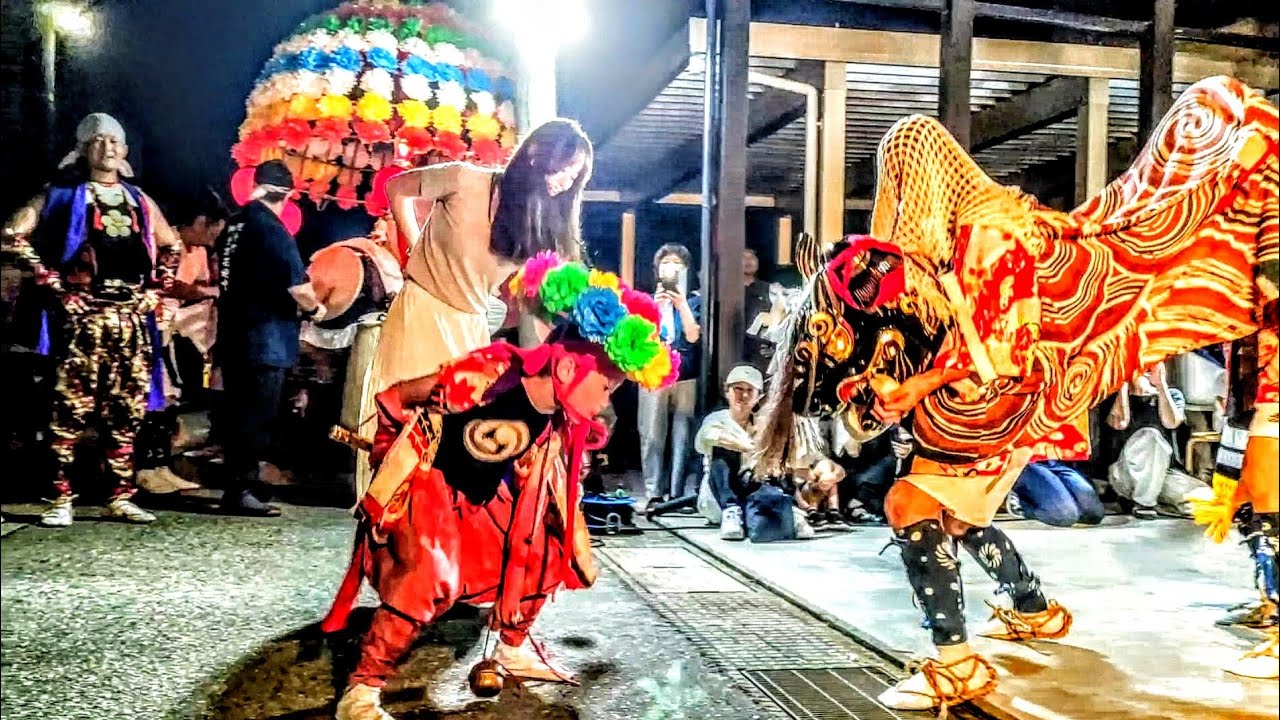 花嫁舞う、招待花｜縄手町獅子舞 2024｜富山県高岡市五福町｜Takaoka