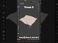 Blender Flatten Mesh Trick 🔥 Make Perfect Flat Surface #blendertutorial #blender #blendershorts