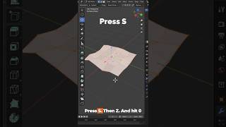 Blender Flatten Mesh Trick 🔥 Make Perfect Flat Surface  #blendertutorial #blender #blendershorts