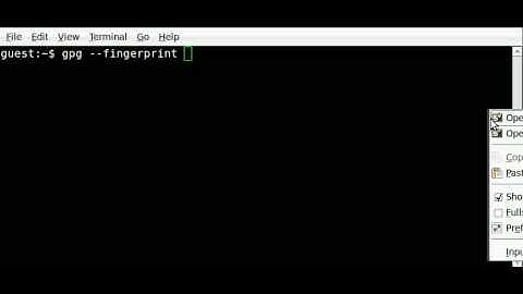 Howto (GPA) GNU Privacy Assistant - Preparing
