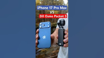iPhone 17 Pro Max vs. DJI Osmo Pocket 3: 4K/120fps Video Showdown 📹 #osmopocket3