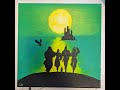 Paint this Wizard of Oz painting with me.  I show you how I painted this Wizard of Oz painting!