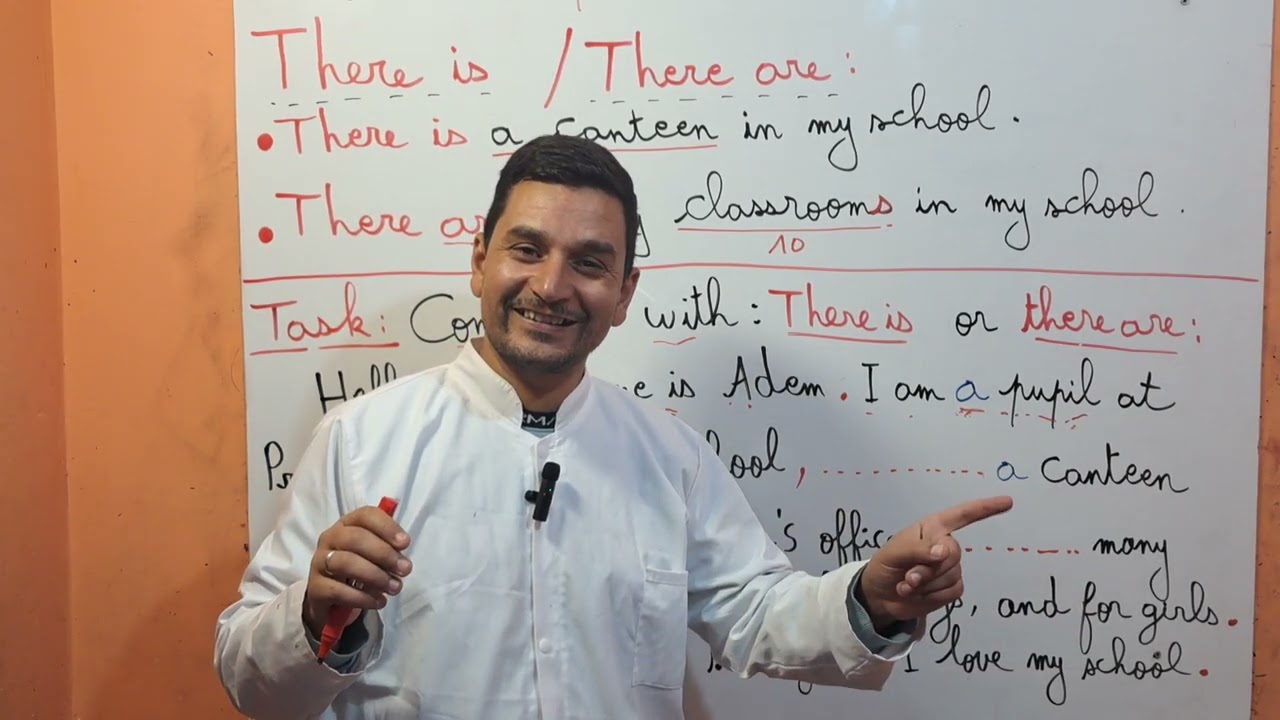 درس مهم جدا للسنة الرابعة إبتدائي انجليزية [ There is / There are ] 