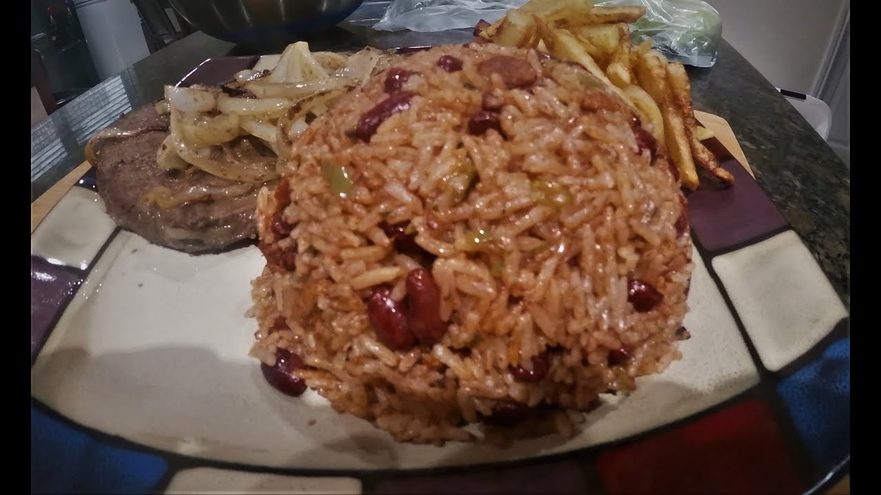 como hacer un sabroso congri cubano con frijoles colorados paso a paso