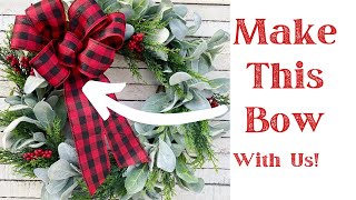 How to Make a Bow/ Making A Wreath Bow With My Daughter