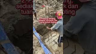 🔨 PROSES PEMBINAAN PAD FOUNDATION/FOOTING & STUMP🏡