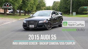 INAV 10.25" Android screen Audi A5 S5 with backup camera Apple CarPlay Android Auto