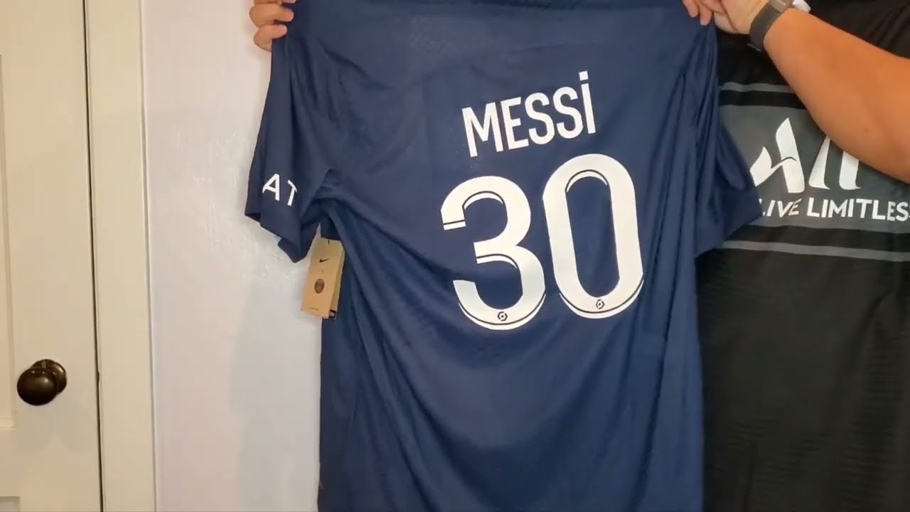 Unboxing 22/23 Authentic PSG Lionel Messi Home Jersey! 2022 World