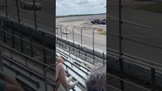 Tristen McKee Leads Carson Brown During Green Flag Racing ARCA Menards Series at Rockingham Speedway