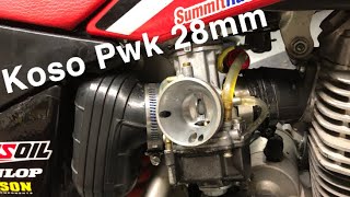 Koso 28mm PWK power jet carb review