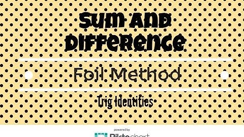 How to verify sum and difference identities by expansion