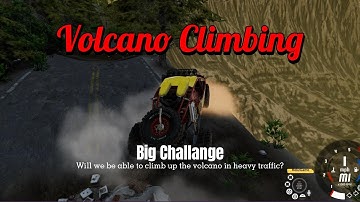 Epic 4x4 Volcano Mountain Climb in Heavy Traffic | BeamNG.drive Off-Road Challenge #beamngdrive